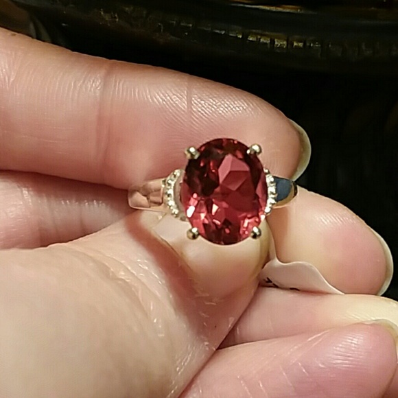 SALMON QUARTZ RING - Picture 6 of 8